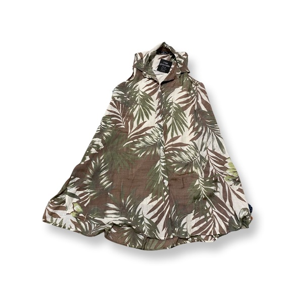 Mlle Gabrielle Tropical Palm Dress - Picture 2 of 4